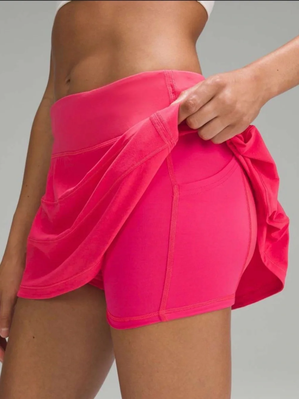 Lululemon Pace Rival Mid Rise Skirt, Long, Lip Gloss - Picture 4 of 5